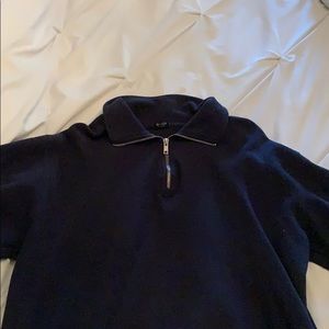 navy blue sweatshirt